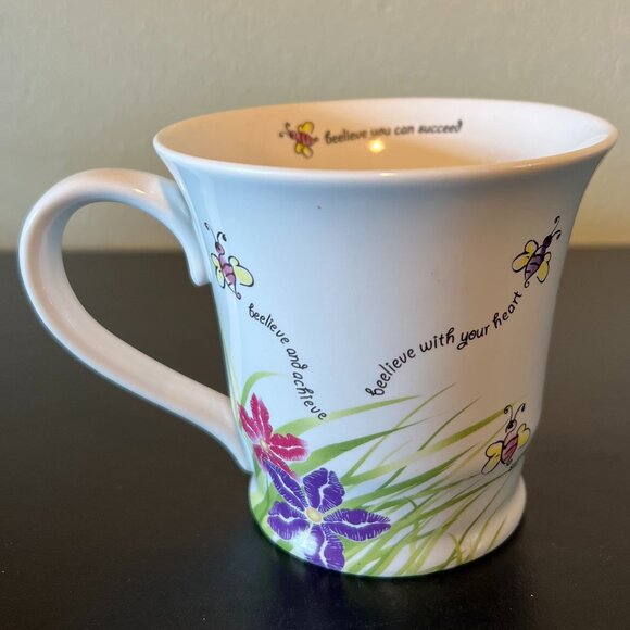 MARY KAY Motivational Bumblebee Honey Bee Mug ~  Beelieve You Can Succeed - Picture 1 of 12